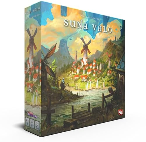 Capstone Games Suna Valo Board Game – 1‑2 Player Strategy Farm‑Building Game with Resource Management, Miniatures & Tactical Farming, 60‑Minute Playtime, Cooperative & Solo Fun for Teens & Adults