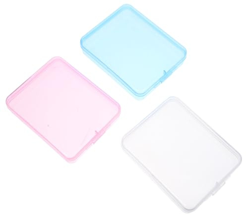 KOCKSHION Organizer Trucco da Viaggio Portatile con 3 Scomparti Separati e Coperchio Trasparente, Dispenser per Dischetti di Cotone e Beauty Case Compatto per Bagno e Make Up