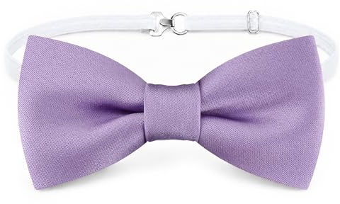 TigerTie - Småbarn baby fluga i uni enfärgad med elastiskt band 29 till 40 cm justerbar halsomkrets + förvaringslåda, Mörk flimmer