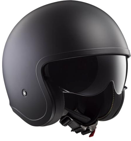 LS2, Casco Moto Jet Spitfire Matt Black, M