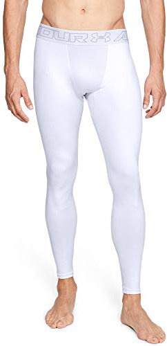 Under Armour Herren Herren Leggings ColdGear Leggings, White/Steel, XXL, 1320812-100010