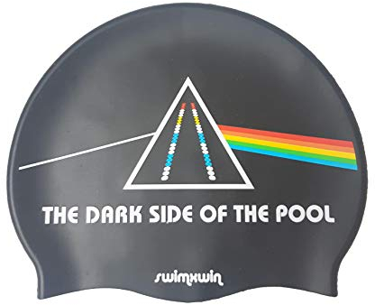 Silikonbadekappe The Dark Side of The Moon | Schwimmkappe | Badekappe gut haftend | Italienisches Design, Italienischer Style