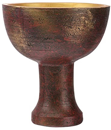 Cabilock Holy Grail Chalice Goblet Resin Decorative Goblet Jones Cup Crafts, 6-Inch Wine Cup Religious Ornament for Kitchen Weddings Home Decor Blessings