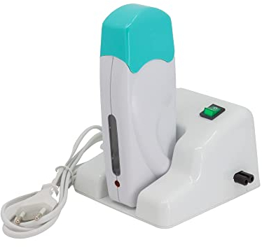 EpilWax - Epilierer – Wachserhitzer für professionelle Enthaarung, 100 ml Roll-On mit Halterung – Gerät zur Haarentfernung, Wachspatrone, Nachfüllpack (modular, weiß)