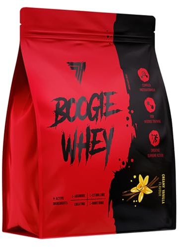 TREC Nutrition Boogie Whey - Creamy Vanilla 2000g | Whey Protein Powder with Creatine, Ornithine, Arginine, and Citrulline | Muscle Building, Recovery, Delicious Taste | Fast Dissolving