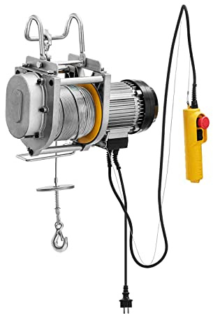 MSW MSW-ET-250 Polipasto 1300 W Hasta 250 kg 60 m Elevador eléctrico para taller Polipasto de cable