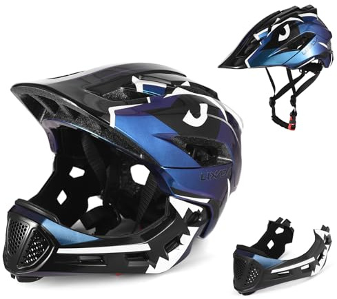 Lixada Cascos de Bicicleta Niños Casco Integral Desmontable Casco de Seguridad Deportivo para Bicicleta Skateboarding Roller Skating Ruedas