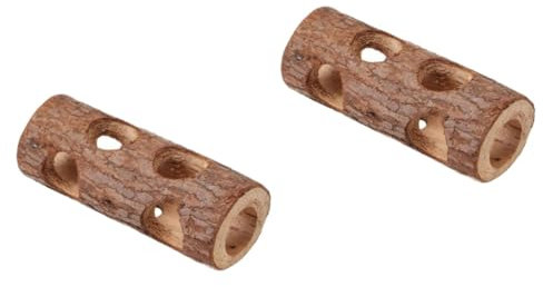 BESPORTBLE 2stücke Hamster Tunnel Aus Holz Multifunktionale Versteckmöglichkeit Für Kleintiere Für Hamster Und Meerschweinchen Lang Langlebig Und Platzsparend Fördert Spiel Und Bewegung