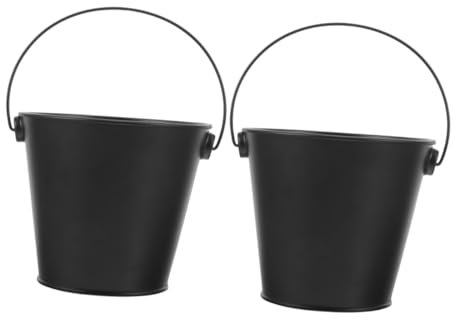 TINEASUR Juego De Cubos De Metal para Barbacoa Bandeja para Goteo De Parrilla Brasero Cubo para Carbón para Barbacoa Gestión Eficiente del