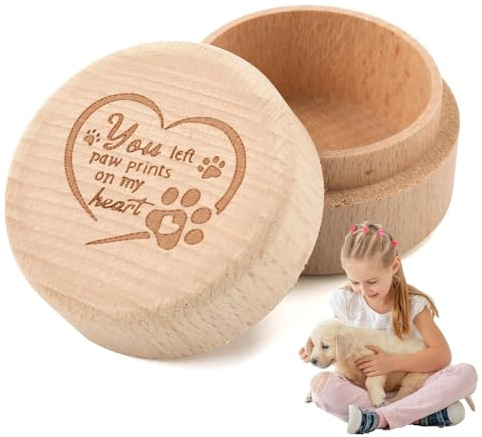 Boîte commémorative pour chiens et chats - Boîte de rangement résistante pour cendres de chiens et chats