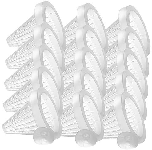 BUGUUYO 25pcs Multi-function Fish Feeder Water Plastic Container Fish Tank Feeder Suction Cup Design for Goldfish Catfish Breeders