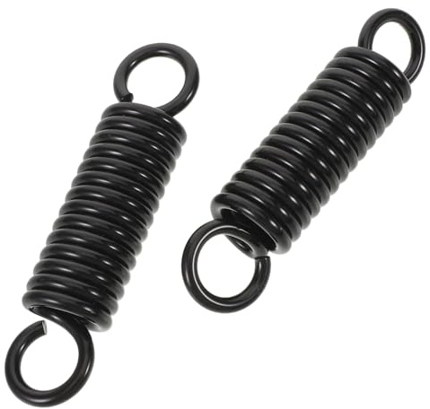 GALPADA Molle di Estensione Antiurto per Altalena da Giardino 2 Pezzi in Acciaio al Carbonio Nero 6Mm X 150Mm con Gancio Girevole per Sedie Sospese e Amache da Veranda