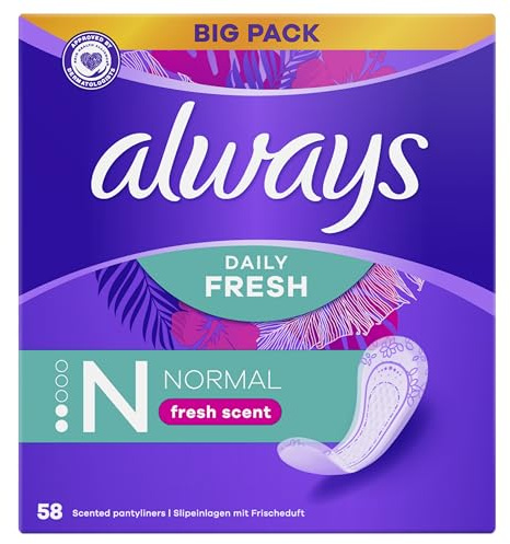 Always Dailies Fresh & Protect Normal Frais Serviette 58 Unités