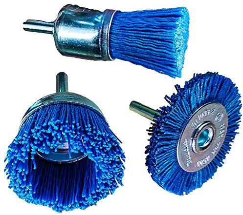 Makita D-70758 3 Pieces Drill Nylon Brush Set 240 Grit