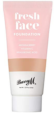 Barry M Cosmetics Fresh Face leichte flüssige Grundierung mit Hyaluronsäure und Vitamin C, Farbton 8