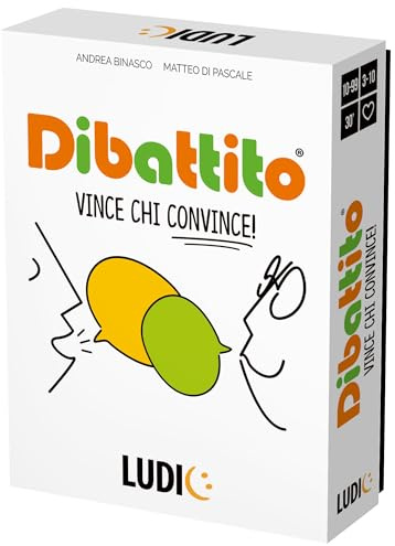 Ludic - Dibattito - Vince Chi Convince VECCHIA VERSIONE | Gioco Di Società Per La Famiglia Per 3-10 Giocatori Made In Italy