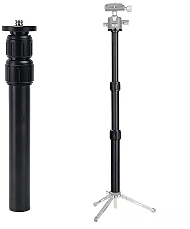 Treppiede Estensione Centro Colonna Extender Telescopico 3 Sezioni Pole Rod per Studio Fotografico Monopiede DSLR Fotocamera Microfono Stand