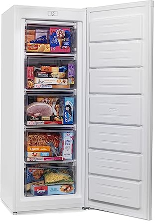 English Electric Upright Tall Freezer EEF170H 168L Litres 55cm Wide, White (EEF170H)