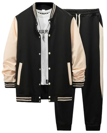 DONYKARRY Track Suit Tuta Sportiva Uomo Felpe per gli uomini 2 Pezzi Leggeri Casual Atletico Sport Jogging Set
