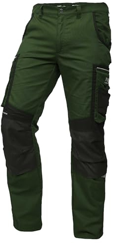 PUMA Workwear Precision X - Arbeitshose Herren - Premium Arbeitskleidung mit vielen Taschen und verstärkten Kniepartien - Funktionshose mit Stretch für Handwerk und Baugewerbe - Oliv - 64