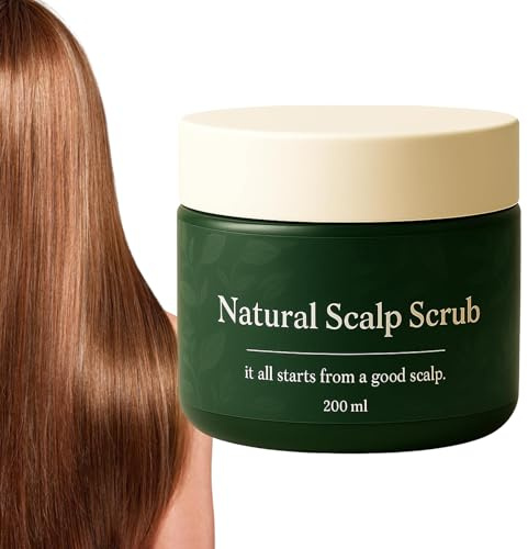 Hair Scrub Exfoliator, Natural Scalp Cleanser, 0.78in Nourishing Shampoo Conditioner, Deep Cleansing Formula, Compact Revitalizing Care for Salon, Home, Gym, Spa, Beach, Pool