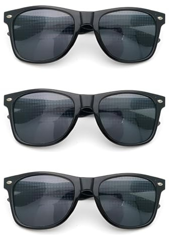 YUPZAR 3 Stück Diffractions Party Brille, mit 3D Prisma Herz Stern US-Dollar Effekt, Lustige Brillen Brechungsbrillen, Rave Brille Herren Damen für Nacht EDM Feuerwerk Show Karneval Party Club