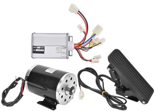 Acouto 3PCS Aluminium Alloy 48V/1000W Brush Motor Controller Pedal Combination Accessory for Electric Scooter Service Professional and Stable High Aluminium Made Manufacturing