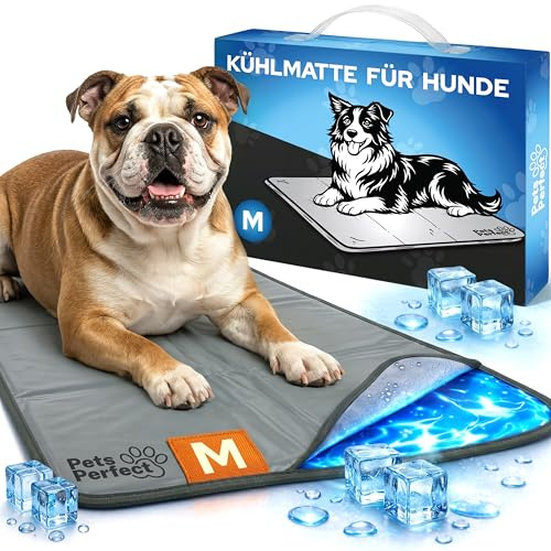 PETS PERFECT Kylmatta för Hund självkylande – Hundkylmatta med 100% giftfri kylgel – Kylmatta Hund Självkylande för alla storlekar – Hopfällbar dog cooling mat och kylmatta Katt