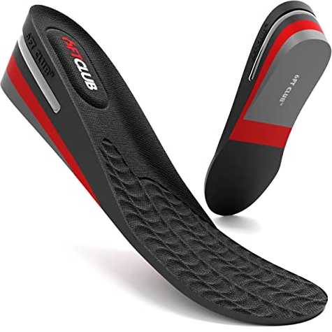 6FT CLUB Height Increase Insoles for Men, 3-Layer Shoe Lifts, Size 8-11.5