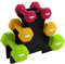 ACTIVE FOREVER 3 Paar Hex-Hanteln mit Halterung, rutschfeste Hanteln aus Neopren, wasserdicht (1 kg+2 kg+3 kg/Paar)