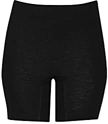 Dilling Damen Merino Wolle Shorts Schwarz 38 – Thermo Unterwäsche aus 100% Bio-Merinowolle – Atmungsaktiv und ohne Superwash – Nachhaltige Funktionsunterwäsche
