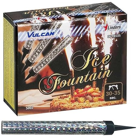 12 CM Ice Sparkling Fountain Candles Birthday Party Candle Event Sparkle - 36 Total… (Silver)