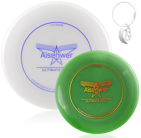 Frisbee Notturno 175g, Frisbee Da Ultimate, Throwing Disc, Frisbee Professional, Viene Fornito Con Fibbia Frisbee Abbinata Per Un Facile Trasporto, Sport, Giochi Notturni All'Aperto（ bianco)
