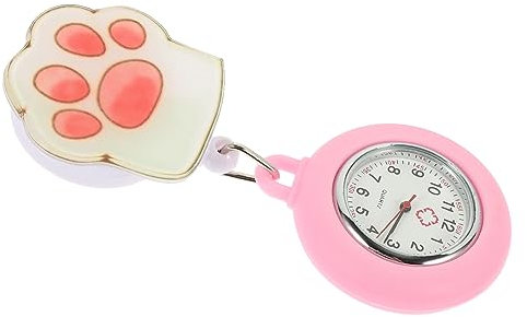 SOIMISS Krankenschwesteruhr Mit Leuchtzeiger Taschenuhr Aus Langlebigen Materialien Quarzwerk Für Ärzte Und Medizinisches Personal Clip-Design Für Intuitive Zeitablesung Im Dunkeln