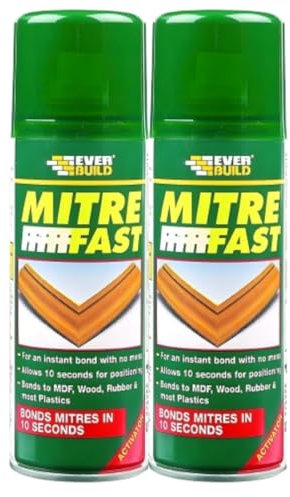 2x Everbuild Mitre Fast 200ml Superglue Activator