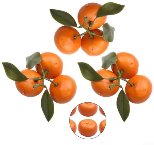 9 delar verklighetstrogen falsk apelsinfrukt dekoration skum konstgjord citrus för hem kök stormarknad bröllop fotorekvisita