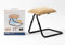 Drive Devilbiss Verstellbarer Fußhocker, Chenille-Stoff, Beige Chenille-Stoff/Schwarzer Rahmen