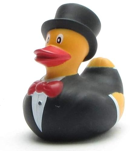 Canard de bain marié I Canard de bain I L : 6 cm I Mariage multicolore