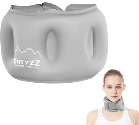 ONTYZZ Almohada Cuello Inflable Almohada de Viaje Suave Soporte de Nuca Ultraligera Cojin Cuello Viaje Completa 360 Almohada Cervical para Avión Tren Coche Oficina Casa