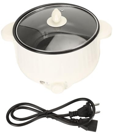 Mini Sartén Eléctrica Portátil de 800 W, Antiadherente, Olla Caliente Eléctrica, Sartén Antiadherente Portátil, Sartén (Enchufe europeo de 20cm 220V)
