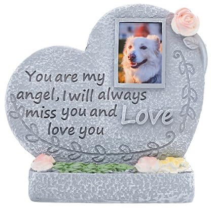 ZUMLLOMA Piedra conmemorativa grabada con memoria de amor, regalo de pérdida de mascota, piedra conmemorativa para perro, lápida temporal, regalo conmemorativo para un perro perdido