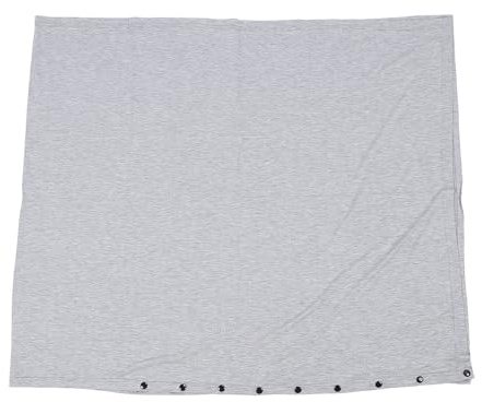 HWGING Funda de lactancia de algodón con cierre ajustable, transpirable, reutilizable, multifuncional, bufanda para lactancia materna (gris)
