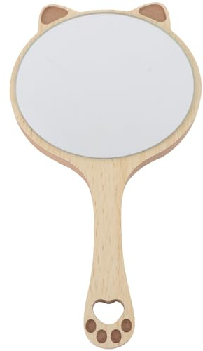 FRCOLOR Handspegel sminkspegel minispegel för handkosmetikspegel svart personlig spegel katt handspegel neon spegel med lampor liten spegel glas khaki