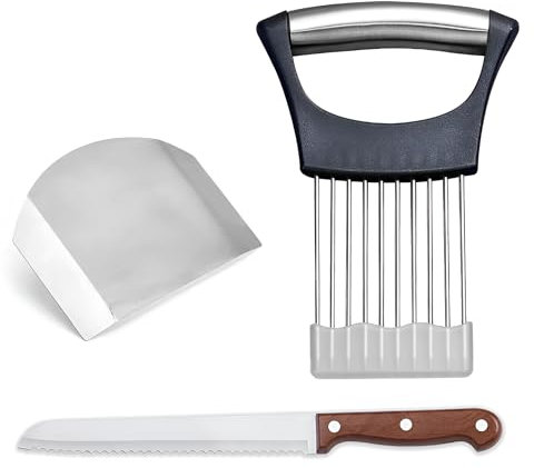 7BRO'S Bread Knife for Homemade Bread sourdough,Avoid Hurting While Slicing Food Tool, Sour Dough Bread Knife for Homemade Bread,Onion Slicer Holder,Onion Holder Slicer Vegetable Tools Slicing Guide