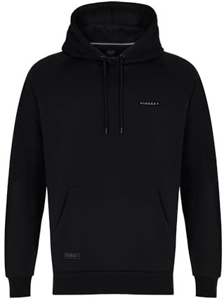 Korda - Mindset Patch Hoodie | Black XL - Men’s Fishing Hoodie, Heavy Duty French Terry Fleece, Anti Pilling Durable Comfortable Regular Fit