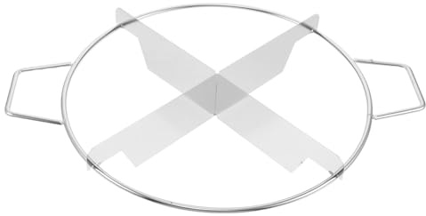 DIYEAH Cortador de tartas de 4 rebanadas, 26 cm de diámetro, de metal, con 4 rebanadas iguales. Separador de tartas para pizza de masa fina. Herramienta de acero inoxidable para porcionar masa.