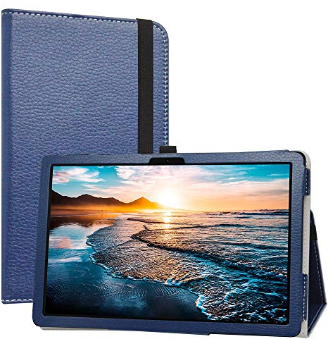 LiuShan Compatible con Huawei MatePad T10s Funda, Folio Soporte PU Cuero con Funda Caso para 10.1 Huawei MatePad T10s(AGS3-L09/AGS3-W09)/ MatePad T10 Tablet(Not Fit Huawei MatePad T8),Azul
