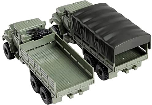 Colcolo 2 Stück 1/72 Maßstab Transport LKW Spielzeug Ornament Spielzeug Zubehör Eltern Kind Interaktion LKW Fahrzeug Spielzeug für Geschenke Tischplatte Junge