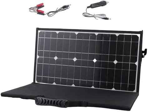 Vikbar solpanel – 600 W solpanelsats, bärbar solstation | vikbar solpanel resväska med 5 v USB, liten USB solpanel för utomhus kraftstation mobiltelefon bärbar dator surfplatta