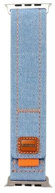 ANZOAT Nylon Loop Strap for Apple Watch Band Ultra 49mm 44mm 45mm 40mm 41mm 38mm 42mm 46mm Armband Iwatch Series10 8 9 7 6 5 3 SE Watchbands(Light blue,42/44/45/49mm)